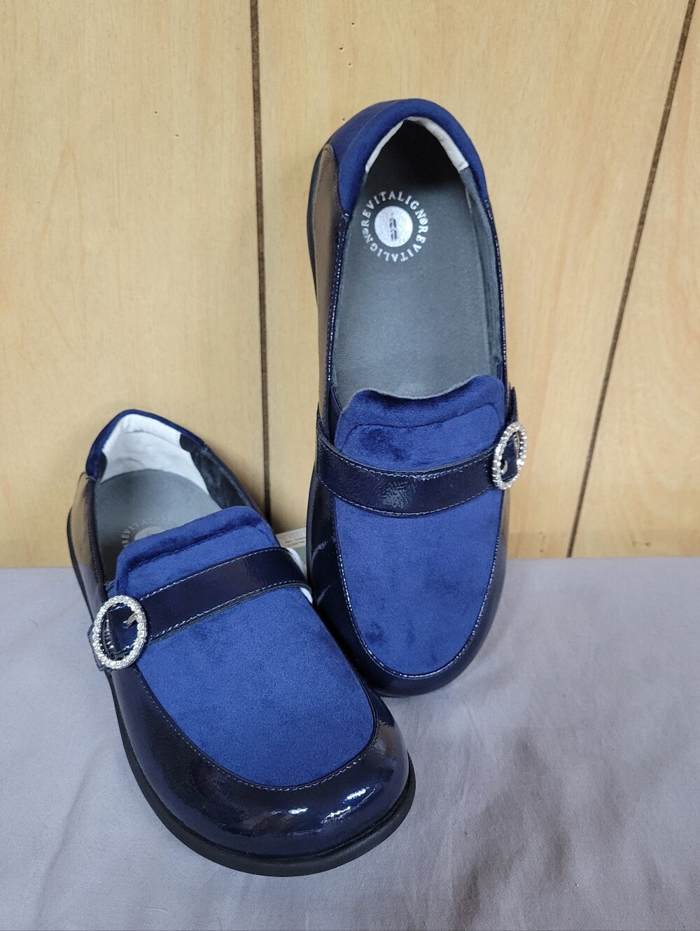 Revitalign Women's Orthotic Patent Slip On Shoes